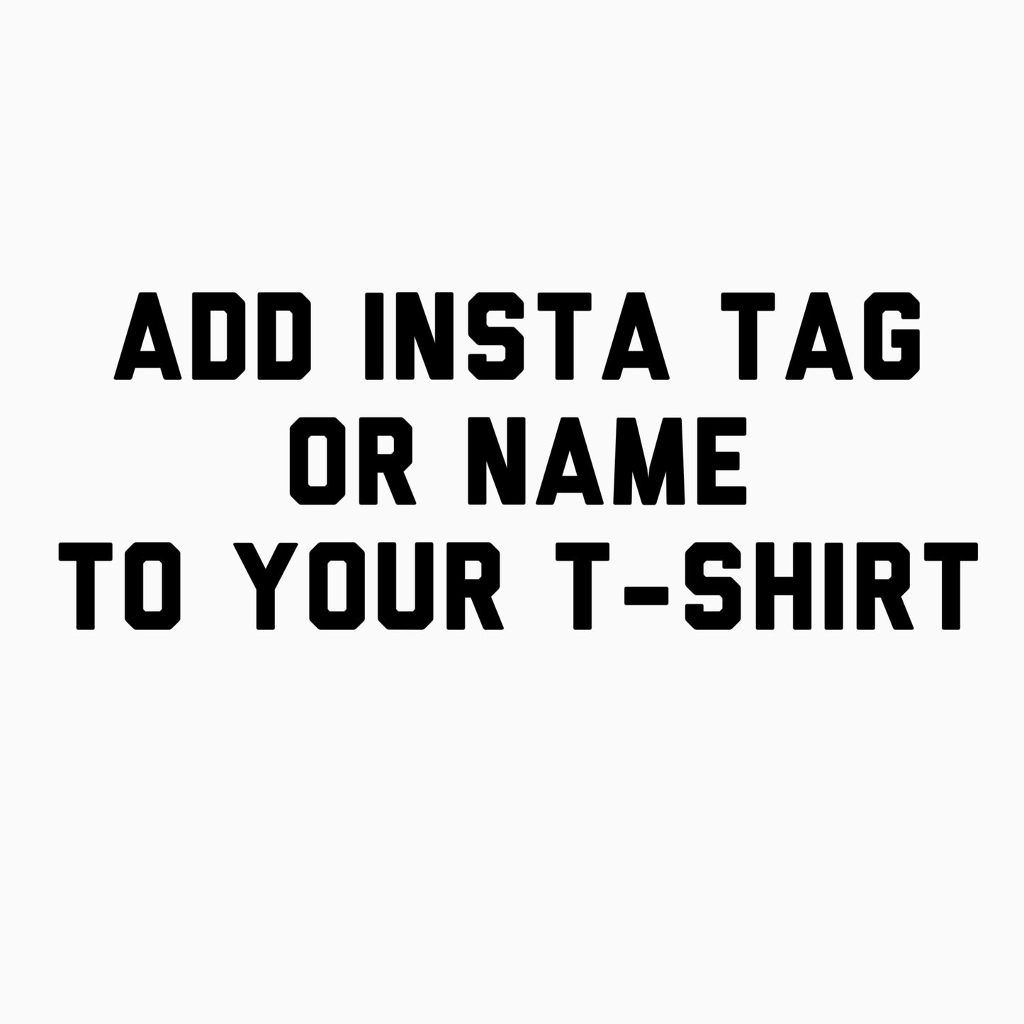 Add insta tag / name