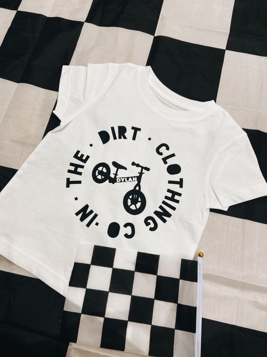 Personalised balance bike tshirt